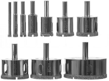 Bigstren 10 - delige Diamantboorset voor Professionals - Ø 6, 8, 10, 16, 20, 28, 35, 45, 50 en 68 mm - Seprio