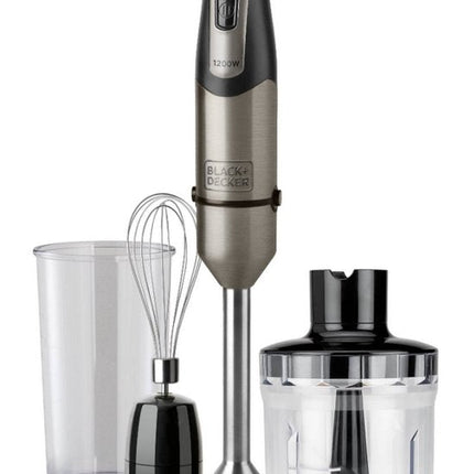 Black & Decker BXHBA1200E Staafmixer 1200 W Zwart, Transparant - Seprio