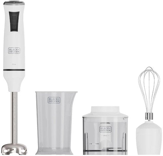 Black & Decker BXHBA750E Staafmixer 750 W Wit - Seprio