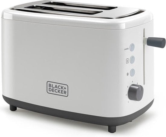 Black & Decker BXTO820E broodrooster 2 snede(n) 820 W Wit - Seprio