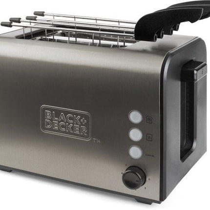 Black & Decker BXTOA900E - broodrooster - zwart - roestvrijstaal - Seprio