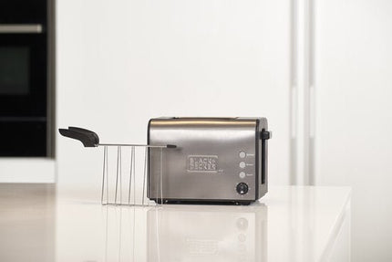Black & Decker BXTOA900E - broodrooster - zwart - roestvrijstaal - Seprio