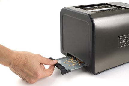 Black & Decker BXTOA900E - broodrooster - zwart - roestvrijstaal - Seprio
