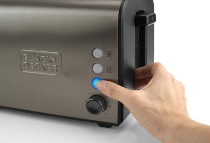 Black & Decker BXTOA900E - broodrooster - zwart - roestvrijstaal - Seprio