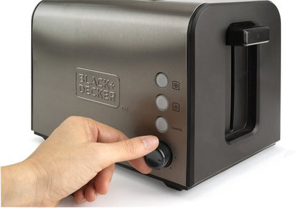 Black & Decker BXTOA900E - broodrooster - zwart - roestvrijstaal - Seprio