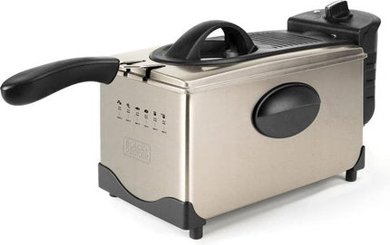 Black & Decker Elektrische Friteuse BXDF2100E 2100W 3L Geurloos Temperatuurkeuze Roestvrij staal - Seprio