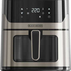 BLACK+DECKER - Airfyer - 6,5L - Vrijstaand - 1600W - Zwart/Grijs - Seprio