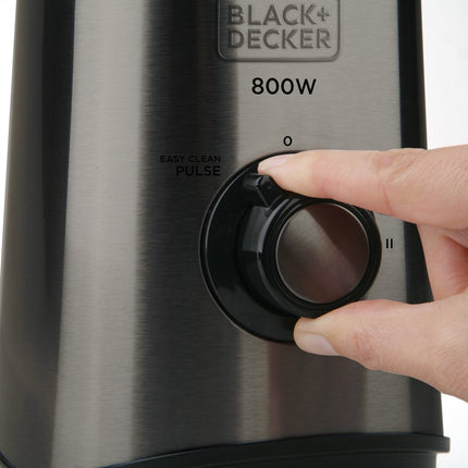 BLACK+DECKER - Blender - 1,5 Liter - 800 Watt - Blender & Smoothie maker - Zwart - Seprio