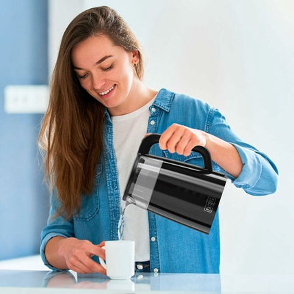 Black+Decker - Elektrische Waterkoker BXKE2206E | 2200W | 1,7L Capaciteit | 7 Temperatuurniveaus | Glas met Dubbele Wandisolatie | 360º Draaibare Basis | Auto - Off | Verwijderbaar Filter - Seprio