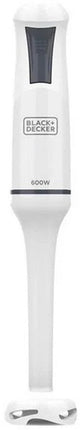 Black+Decker - Handblender BXHB500E 600W | Compact en Ergonomisch Ontwerp | Afneembare Kunststof Staaf | Anti - Spat | Inclusief Maatbeker | Kunststof | Wit - Seprio