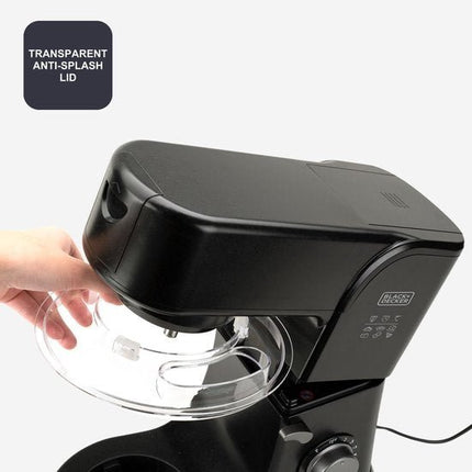 BLACK+DECKER - Keukenmachine 1000W - Keukenrobot - Foodprocessor - Keukenmixer RVS - 5.2L - Zwart - Seprio