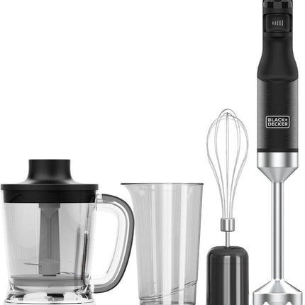 BLACK+DECKER - Staafmixer - 1500W - 20 Instelbare Snelheden - Turbo - functie - RVS Messen - Anti - Spat Design - BPA - vrij - Accessoires Vaatwasmachinebestendig - Seprio