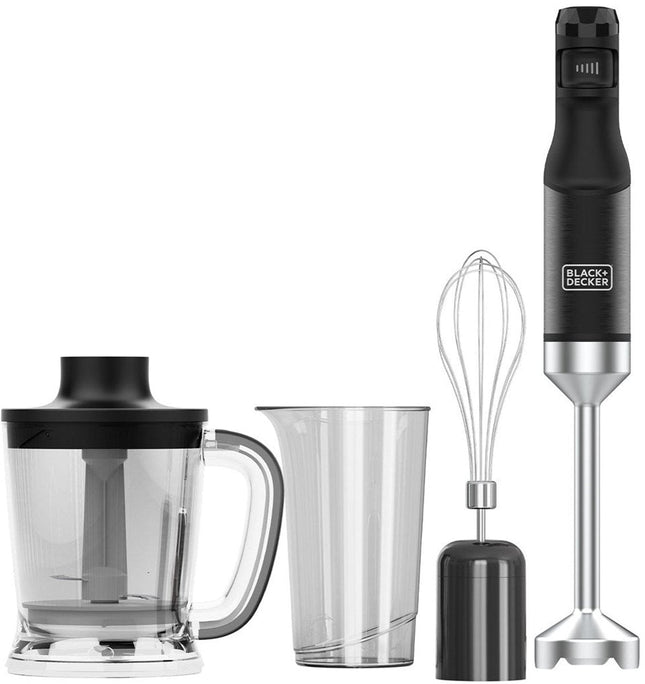 BLACK+DECKER - Staafmixer - 1500W - 20 Instelbare Snelheden - Turbo - functie - RVS Messen - Anti - Spat Design - BPA - vrij - Accessoires Vaatwasmachinebestendig - Seprio