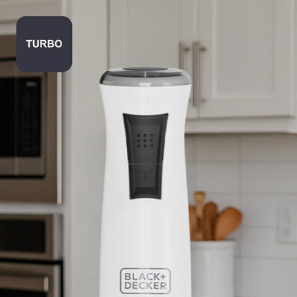 BLACK+DECKER - Staafmixer - 750W - 20 Instelbare Snelheden - Turbo - functie - RVS Messen - Anti - Spat Design - BPA - vrij - Accessoires Vaatwasmachinebestendig - Seprio