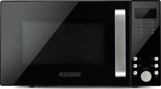 BLACK+DECKER - Vrijstaand Magnetron met Grillfunctie 23L – Digitaal Display – 9 Automatische Programma’s – Ontdooifunctie – Timer – 900W – Zwart - Seprio