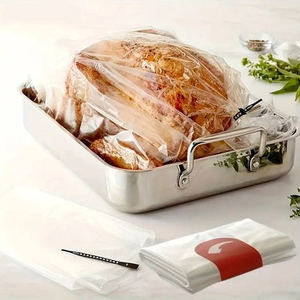 Braadzakken voor in de Oven - Ovenzakken - 24 Stuks - Transparant - 38 x 26,5 cm - Voor Oven en Magnetron - Kookzak - Seprio