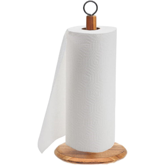 Cheffinger Keukenrolhouder - Bamboe - Houten Staande Rollenhouder - 31 cm - Seprio