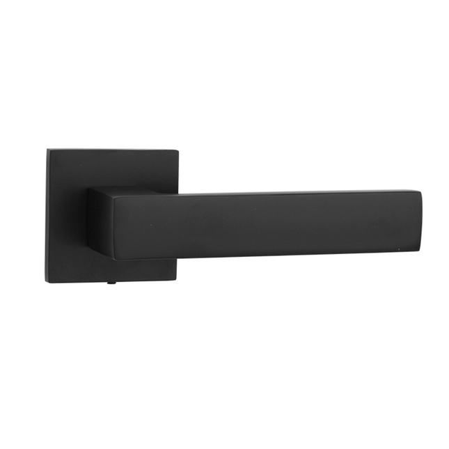 Design Deurbeslagset - Zwart - Aluminium - Vierkant - Deurklink voor Binnendeur - Seprio