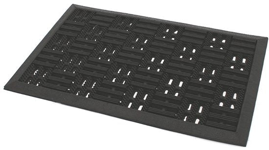 Deurmat - Rubbermat - Deurmat voor Binnen & Buiten - Zwart - 60 x 40 cm - Schoonloopmat - Seprio