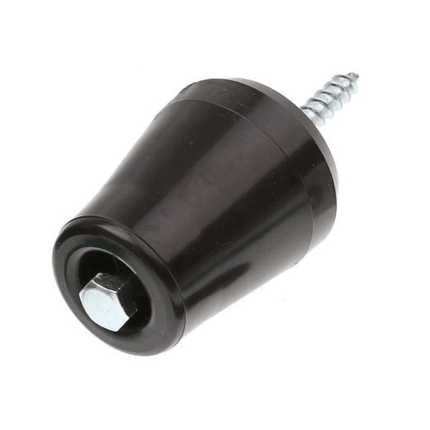 Deurstopper - Stootrand - Plastic - Zwart - Deurbumper - Deurbuffer - Binnen - Boren - Vloer of Muur - Seprio