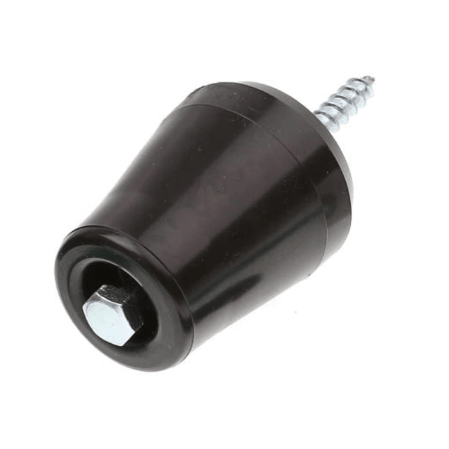 Deurstopper - Stootrand - Plastic - Zwart - Deurbumper - Deurbuffer - Binnen - Boren - Vloer of Muur - Seprio