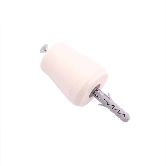 Deurstopper - Stootrand - Rubber - Zwart - Deurbumper - Deurbuffer - Binnen - Boren - Vloer of Muur - Seprio