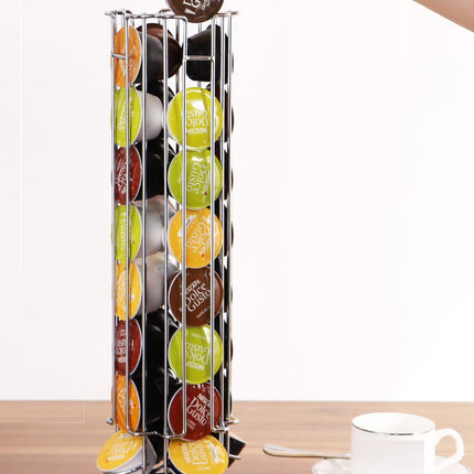 Dolce Gusto Capsulehouder - 360° draaibaar - 32 Cups - Cuphouder - Koffiecups Houder - Zilver - Seprio