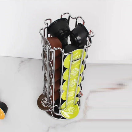 Dolce Gusto Capsulehouder - 360° draaibaar - 32 Cups - Cuphouder - Koffiecups Houder - Zilver - Seprio