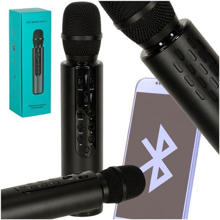 Draadloze Karaoke Microfoon - Bluetooth Karaoke Mic - Zwart - Inclusief Speaker Reverb en Muziekbediening - Ondersteunt Bluetooth en AUX - 2000mAh Accu - Voor Feestjes Zang en Entertainment - Seprio