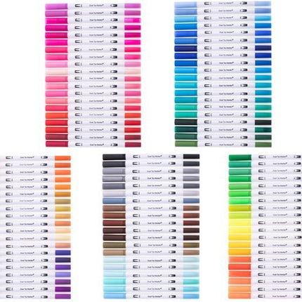 Dubbelzijdige Markers Set 100 Kleuren in Koffer - Seprio