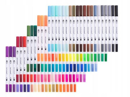 Dubbelzijdige Markers Set 100 Kleuren in Koffer - Seprio