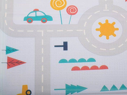 Educatieve mat voor kinderen straat / bos 177x158x0.8cm - Seprio