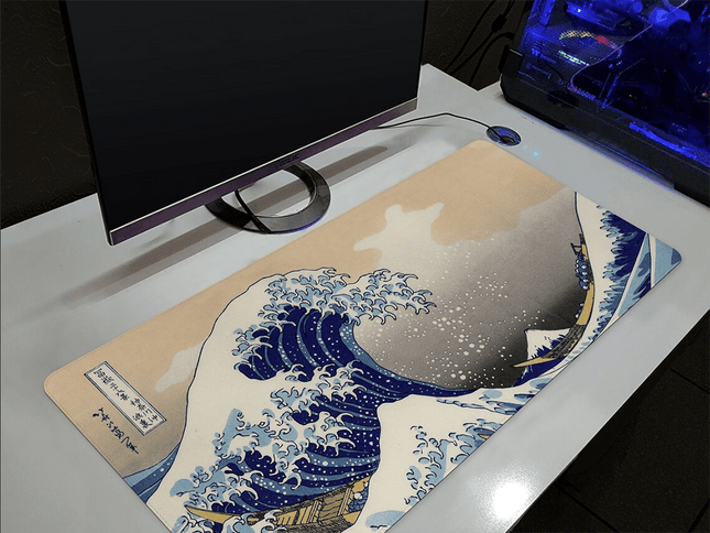 Gaming Muismat - Big Wave - 90x40cm - Extra Brede Muismat - XXL Mousepad voor Gamers - Seprio