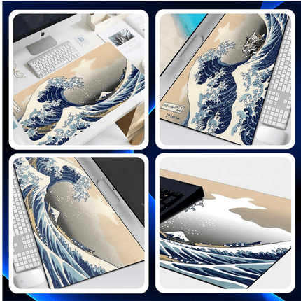 Gaming Muismat - Big Wave - 90x40cm - Extra Brede Muismat - XXL Mousepad voor Gamers - Seprio