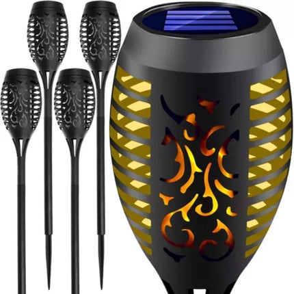 Gardlov solar tuinfakkels met vlameffect – 4 stuks - Seprio