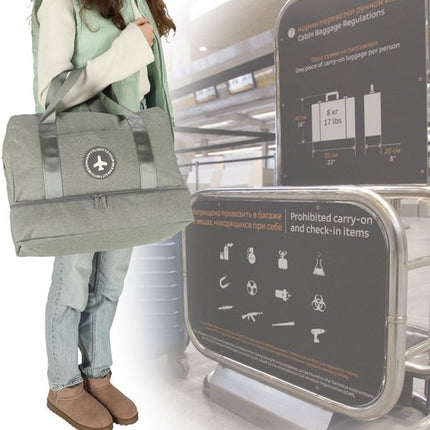 Handbagage - Reistas - Geschikt voor Transavia, TUI, Vueling & WizzAir - 40x30x20 cm - Maximale Formaat Underseater - Grijs - Seprio