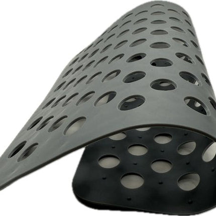 Hauskraft - Gootsteenmat - Rechthoekig - Spoelbakmat - Spoelbakmat - Spoelbak Beschermer - 31x26 cm - Grijs - Seprio