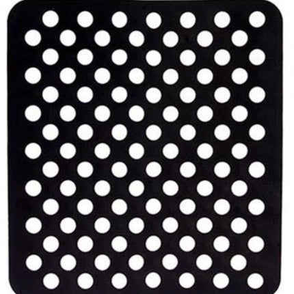 Hauskraft - Gootsteenmat - Rechthoekig - Spoelbakmat - Spoelbakmat - Spoelbak Beschermer - 31x28 cm - Zwart - Seprio