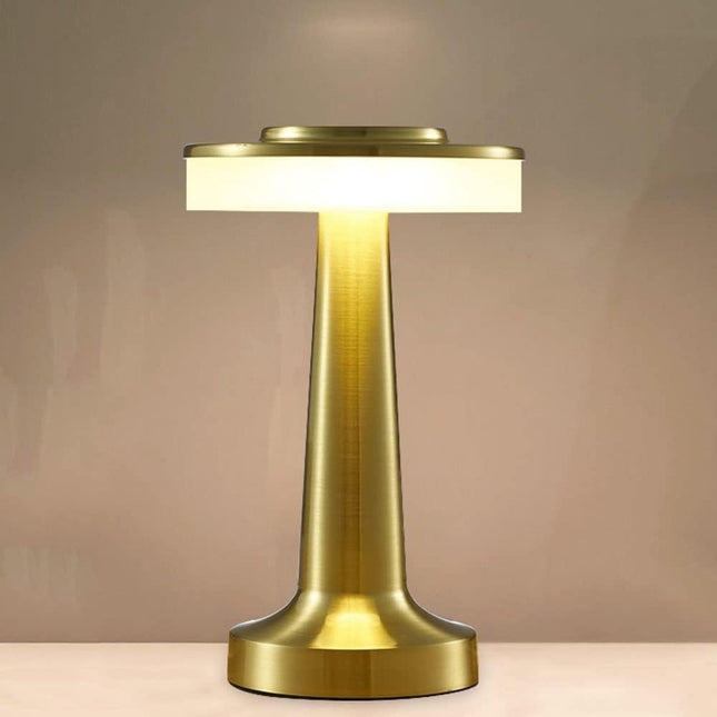 Hauskraft oplaadbare tafellamp – touch en dimbaar – goud - Seprio