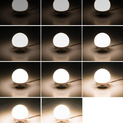 Hollywood Spiegellampen - 10 LED Lampen - Dimbaar - Spiegelverlichting met 3 Lichtstanden - Inclusief USB - Aansluiting - Seprio