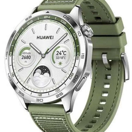 HUAWEI WATCH GT 4 - 46MM - Groen Composiet Horlogeband - Verbeterd 24/7 gezondheidsbeheer - Tot 2 weken batterijduur - Compatibel met iOS & Android - Seprio