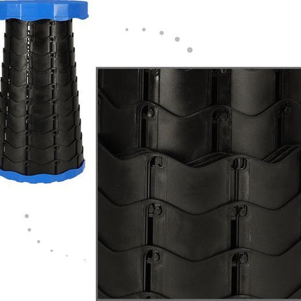 Ikonka Opvouwbare Campingkruk 200 kg – Verstelbare Viskruk – Lichtgewicht Krukje – Draagbare Klapstoel – Blauw - Seprio