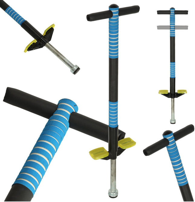 Ikonka verstelbare pogo springstok – blauw - Seprio