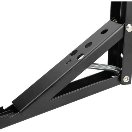 Inklapbare Plankdrager Set - 20 cm Plankbreedte - Set van 2 Stuks - Plankdragers L Vorm - Plankdragers - Mat Zwart - Seprio