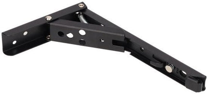 Inklapbare Plankdrager Set - 20 cm Plankbreedte - Set van 2 Stuks - Plankdragers L Vorm - Plankdragers - Mat Zwart - Seprio