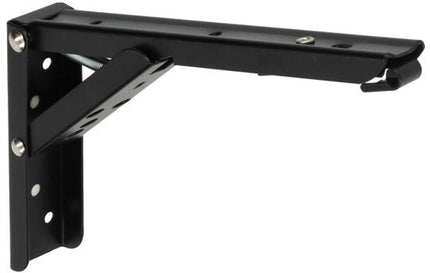 Inklapbare Plankdrager Set - 30 cm Plankbreedte - Set van 2 Stuks - Plankdragers L Vorm - Plankdragers - Mat Zwart - Seprio