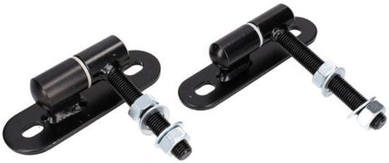 Inschroefbare Poortscharnier M16x100 - Verstelbaar Poort - en Deurscharnier - Ø30 mm Rol met Teflon Lager - Onderhoudsvrij en Geruisloos - Zwart Poedergecoat Staal - LUX Gate Hinge voor Poorten en Deuren - Seprio