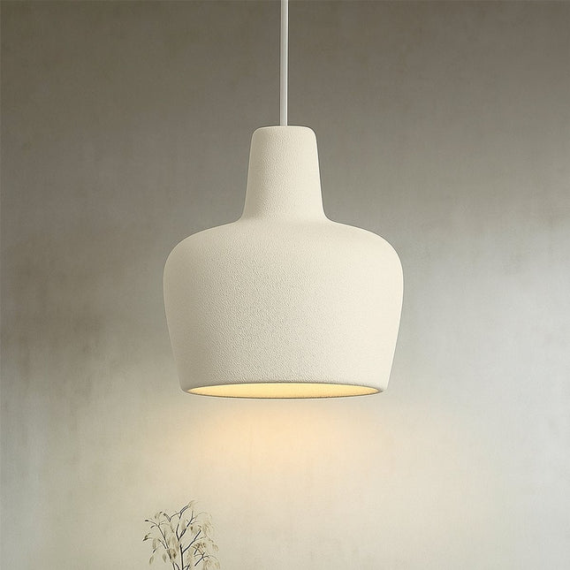 Kadirelli - Hanglamp – Plafonniere Plafondlamp – Wabi Sabi – Japandi Hang Lamp – 43 CM – Wit – Slaapkamer Lamp – Hanglamp Eetkamer - Seprio