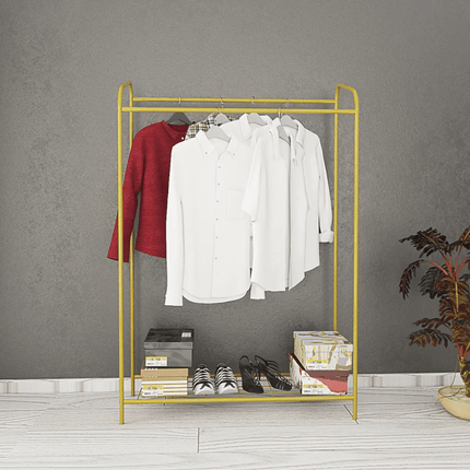 KAIA Design Kledingrek Double - 140x104x40 CM - Goud - Seprio