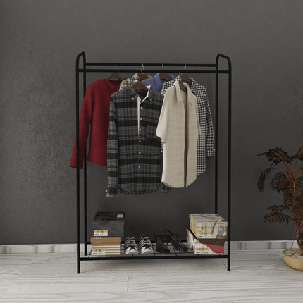 KAIA Design Kledingrek Double - 140x104x40 CM - Zwart - Seprio
